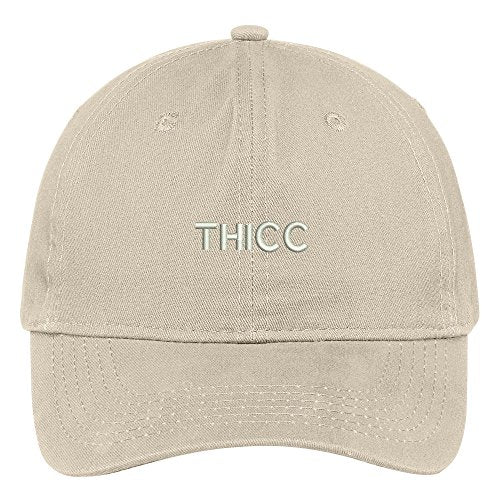 Trendy Apparel Shop Thicc Embroidered Cap Premium Cotton Dad Hat