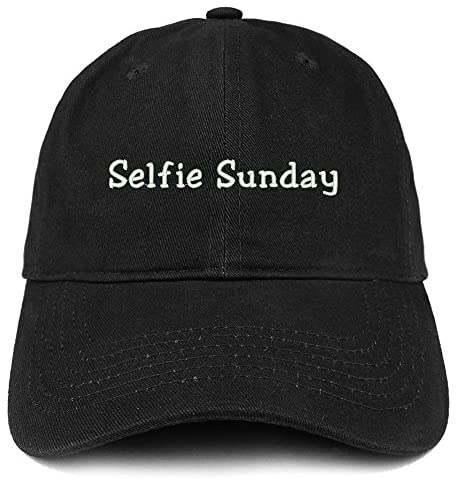Trendy Apparel Shop Selfie Sunday Embroidered Soft Cotton Dad Hat