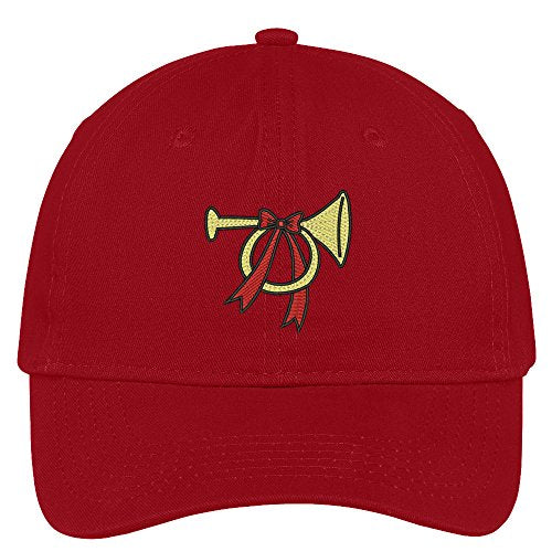 Trendy Apparel Shop Christmas Trumpet Embroidered Christmas Themed Cotton Baseball Cap