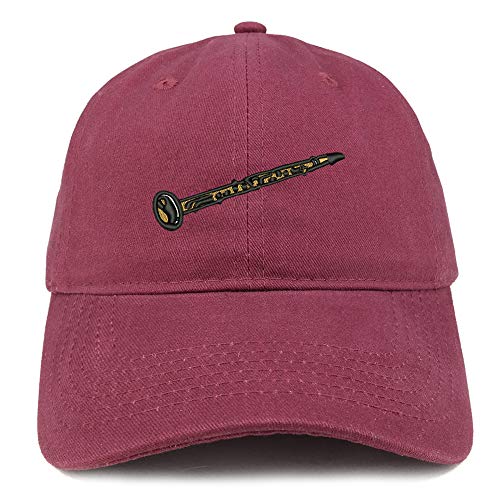 Trendy Apparel Shop Clarinet Embroidered Unstructured Cotton Dad Hat