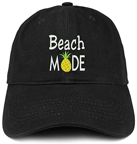 Trendy Apparel Shop Beach Mode Pineapple Embroidered Soft Cotton Dad Hat