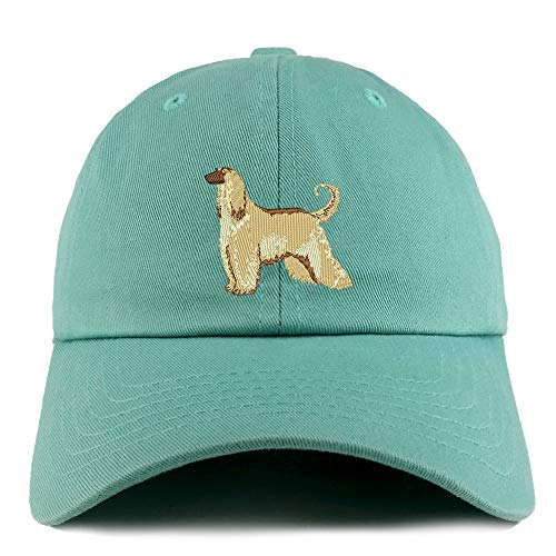 Trendy Apparel Shop Afghan Hound Dog Embroidered Low Profile Soft Cotton Dad Hat Cap