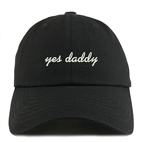 Trendy Apparel Shop Yes Daddy Embroidered Low Profile Soft Cotton Dad Hat Cap