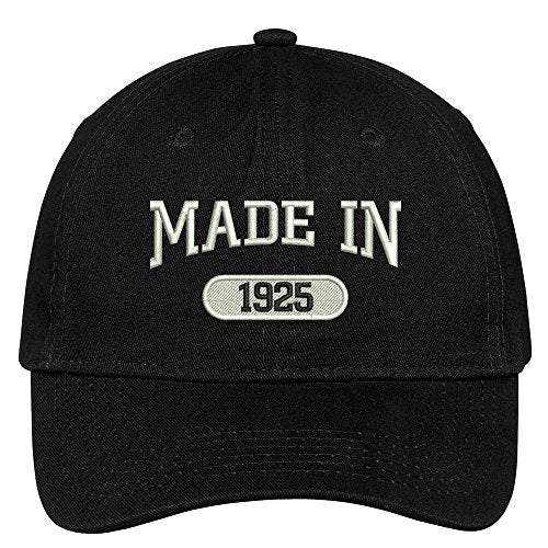 Trendy Apparel Shop 94th Birthday - Made in 1925 Embroidered Low Profile Cotton Baseball Cap