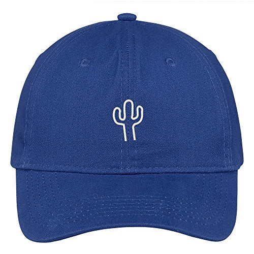 Trendy Apparel Shop Cactus Embroidered Soft Low Profile Adjustable Cotton Cap