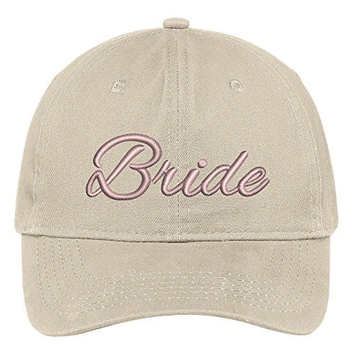 Trendy Apparel Shop Bride Wedding Theme Embroidered Soft Crown Cotton Cap