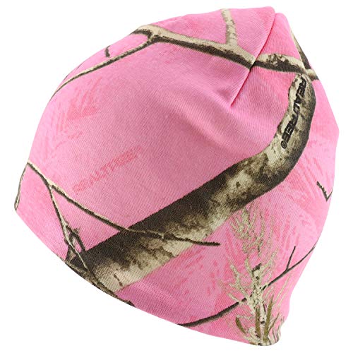 Trendy Apparel Shop Hunting Camo Knit Short Beanie with Acrylic Lining