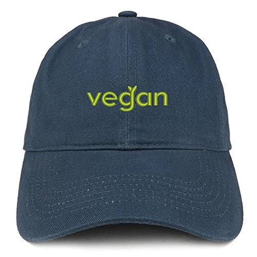 Trendy Apparel Shop Vegan Embroidered Low Profile Brushed Cotton Cap