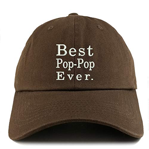 Trendy Apparel Shop Best Pop Pop Ever Solid Adjustable Unstructured Dad Hat