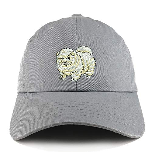 Trendy Apparel Shop Chow Chow Dog Embroidered Low Profile Soft Cotton Dad Hat Cap