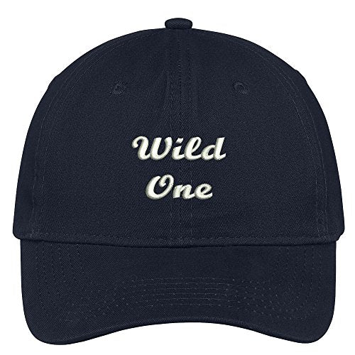 Trendy Apparel Shop Wild One Embroidered Low Profile Soft Cotton Brushed Baseball Cap