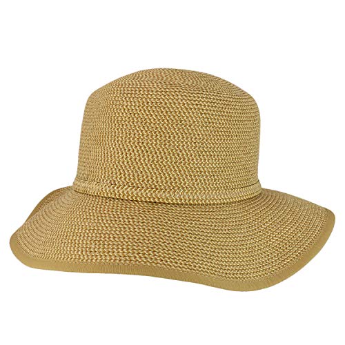 Trendy Apparel Shop UPF 50+ Soft Paper Braid Tween Sun Bucket Hat