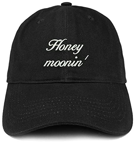 Trendy Apparel Shop Honey Moonin' Embroidered Cotton Dad Hat