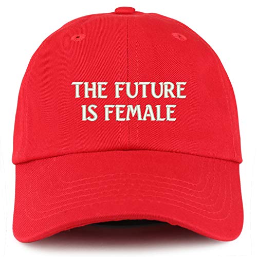 Trendy Apparel Shop Youth Future is Female Unstructured Cotton Baseball Cap