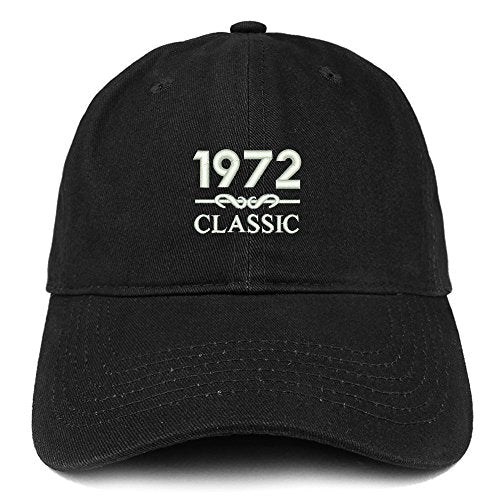 Trendy Apparel Shop Classic 1972 Embroidered Retro Soft Cotton Baseball Cap