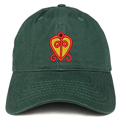 Trendy Apparel Shop Adinkra Power of Love Soft Crown 100% Brushed Cotton Cap