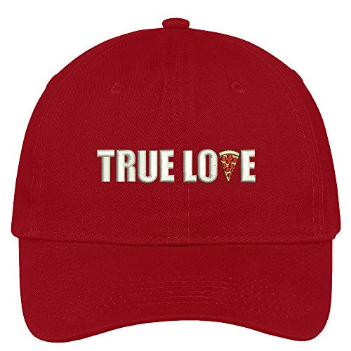 Trendy Apparel Shop True Love Pizza Embroidered Soft Brushed Cotton Low Profile Cap