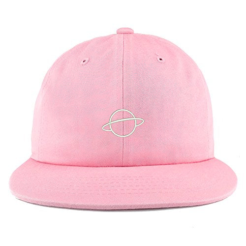 Trendy Apparel Shop Planet Embroidered Unstructured Flatbill Adjustable Cap