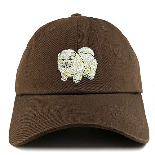 Trendy Apparel Shop Chow Chow Dog Embroidered Low Profile Soft Cotton Dad Hat Cap