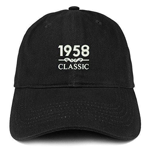 Trendy Apparel Shop Classic 1958 Embroidered Retro Soft Cotton Baseball Cap