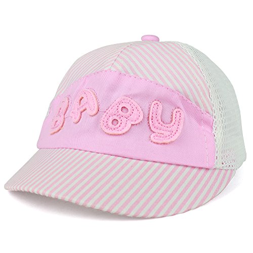 Trendy Apparel Shop Infant to Toddler Baby Patch Embroidered 5-Panel Mesh Back Baseball Cap