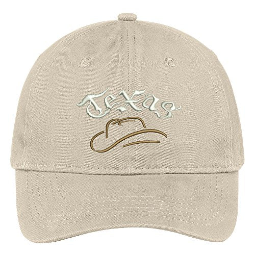 Trendy Apparel Shop Texas Cowboy Embroidered Soft Crown 100% Brushed Cotton Cap