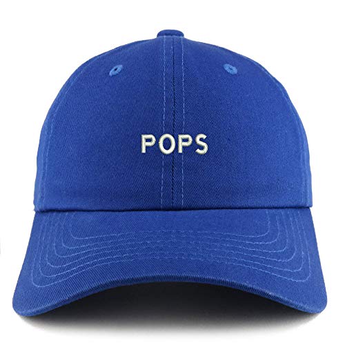 Trendy Apparel Shop Pops Embroidered Solid Adjustable Unstructured Dad Hat