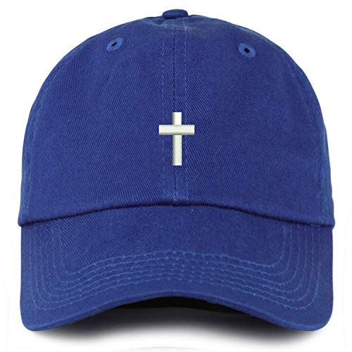Trendy Apparel Shop Youth Cross Adjustable Unstructured Cotton Baseball Cap