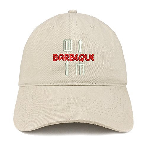 Trendy Apparel Shop Barbeque Embroidered Low Profile Soft Cotton Baseball Cap