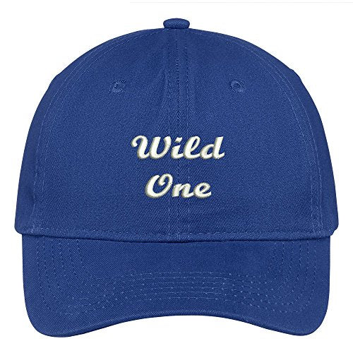 Trendy Apparel Shop Wild One Embroidered Low Profile Soft Cotton Brushed Baseball Cap