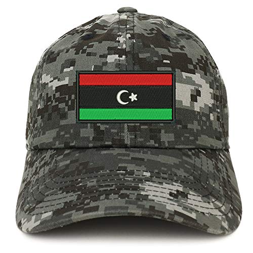 Trendy Apparel Shop Libya Flag Embroidered Unstructured Cotton Dad Hat