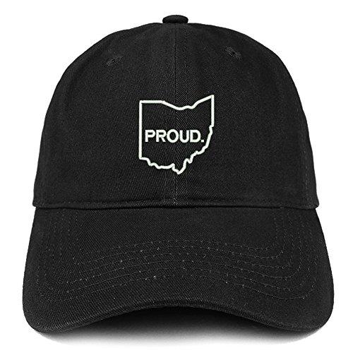 Trendy Apparel Shop Proud Ohio State Outline Embroidered Cotton Dad Hat