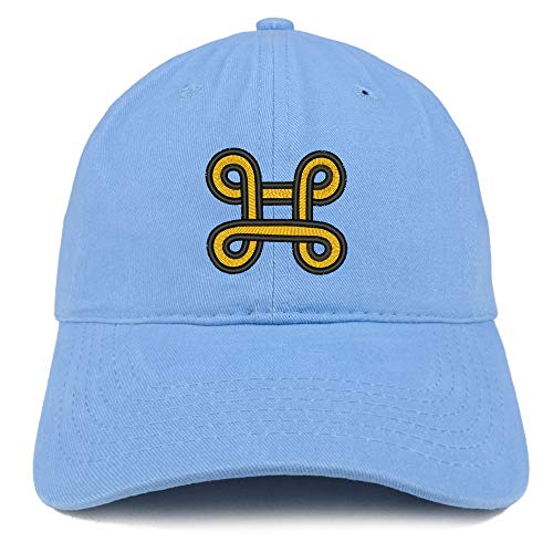 Trendy Apparel Shop Adinkra Peace Making Soft Crown 100% Brushed Cotton Cap