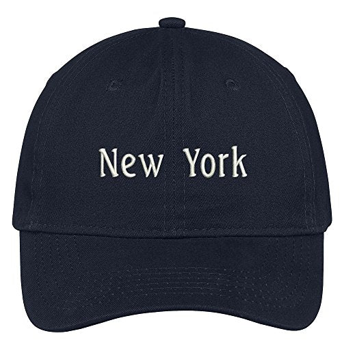 Trendy Apparel Shop New York City Embroidered Low Profile 100% Cotton Adjustable Cap