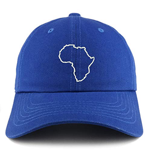 Trendy Apparel Shop Africa Map Outline Solid Adjustable Unstructured Dad Hat