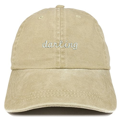 Trendy Apparel Shop Darling Embroidered Washed Cotton Adjustable Cap