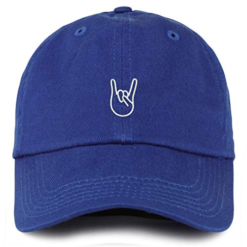 Trendy Apparel Shop Youth Rock On Logo Unstructured Cotton Baseball Cap