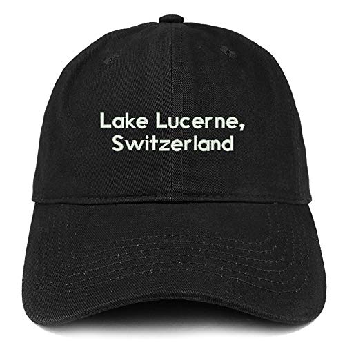 Trendy Apparel Shop Lake Lucerne Switzerland Embroidered Cotton Dad Hat