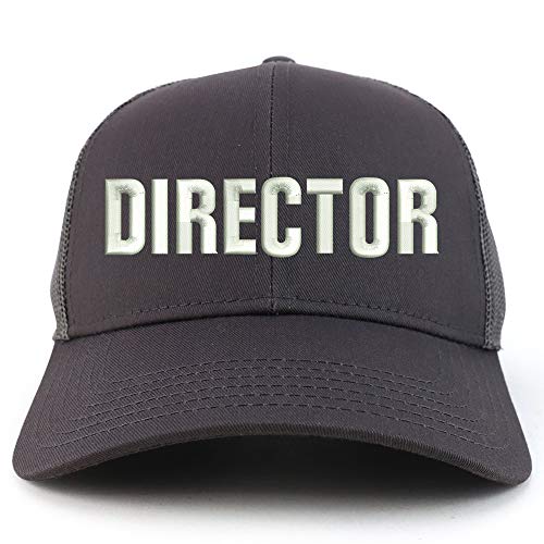 Trendy Apparel Shop Director Embroidered Structured High Profile Trucker Cap