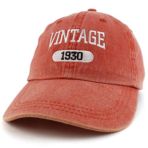 Trendy Apparel Shop 90th Birthday Vintage 1931 Washed Cotton Adjustable Cap