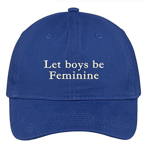 Trendy Apparel Shop Let Boys Be Feminine Embroidered 100% Quality Brushed Cotton Baseball Cap