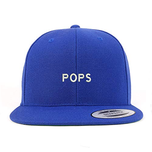 Trendy Apparel Shop Pops Structured Flatbill Snapback Cap