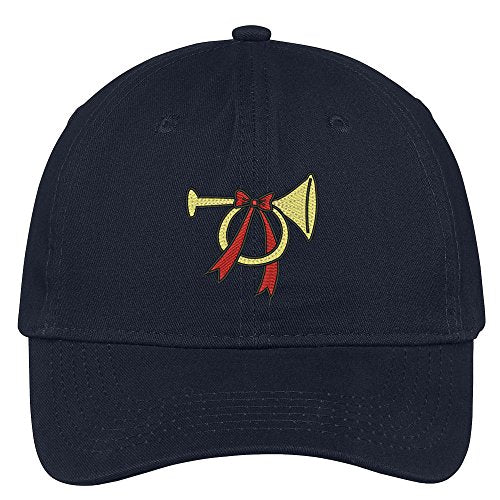 Trendy Apparel Shop Christmas Trumpet Embroidered Christmas Themed Cotton Baseball Cap