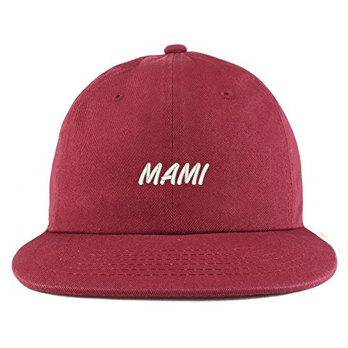 Trendy Apparel Shop Mami Embroidered Unstructured Flatbill Adjustable Cap