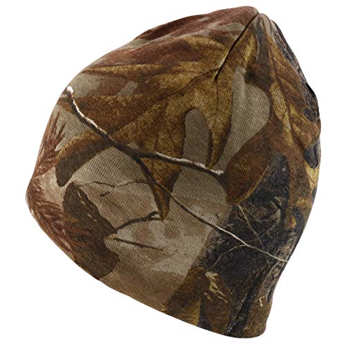 Trendy Apparel Shop Hunting Camo Knit Short Beanie with Acrylic Lining