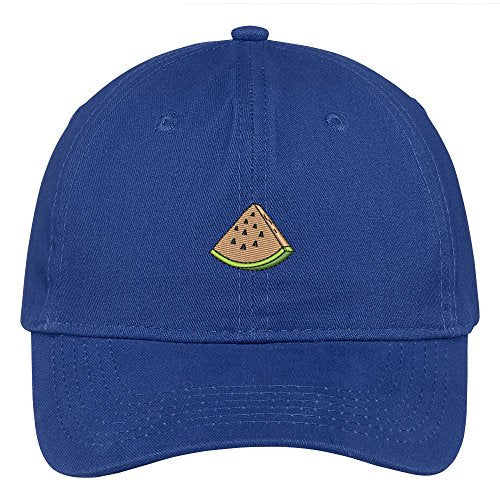 Trendy Apparel Shop Watermelon Embroidered Soft Low Profile Adjustable Cotton Cap