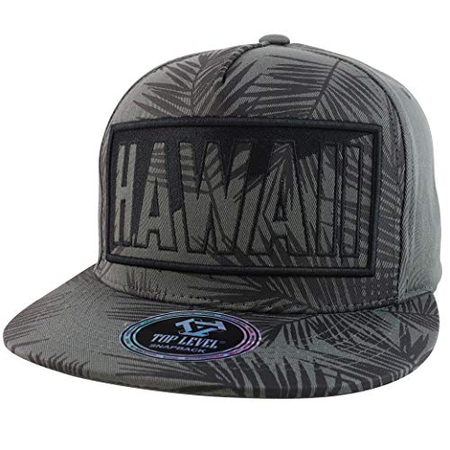 Trendy Apparel Shop Hawaii Big Box Embroidered 5 Panel Flatbill Snapback Baseball Cap