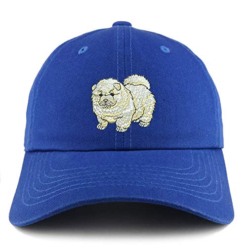 Trendy Apparel Shop Chow Chow Dog Embroidered Low Profile Soft Cotton Dad Hat Cap