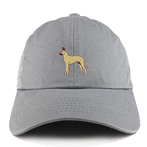 Trendy Apparel Shop Great Dane Dog Embroidered Low Profile Soft Cotton Dad Hat Cap