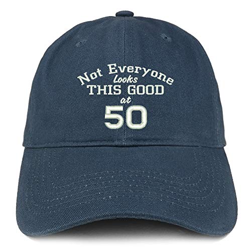 Trendy Apparel Shop 50 Embroidered Soft Crown 100% Brushed Cotton Cap